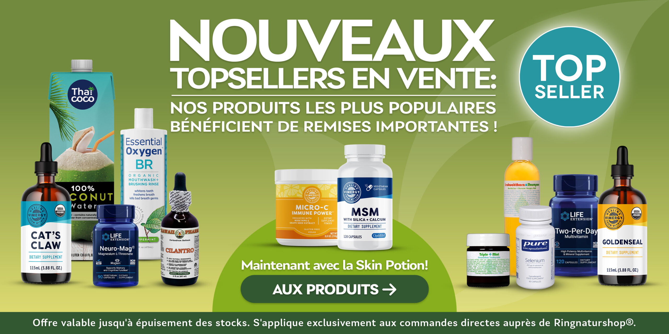 Topseller Aktion 2026 + Skin Potion Slider Desktop FR
