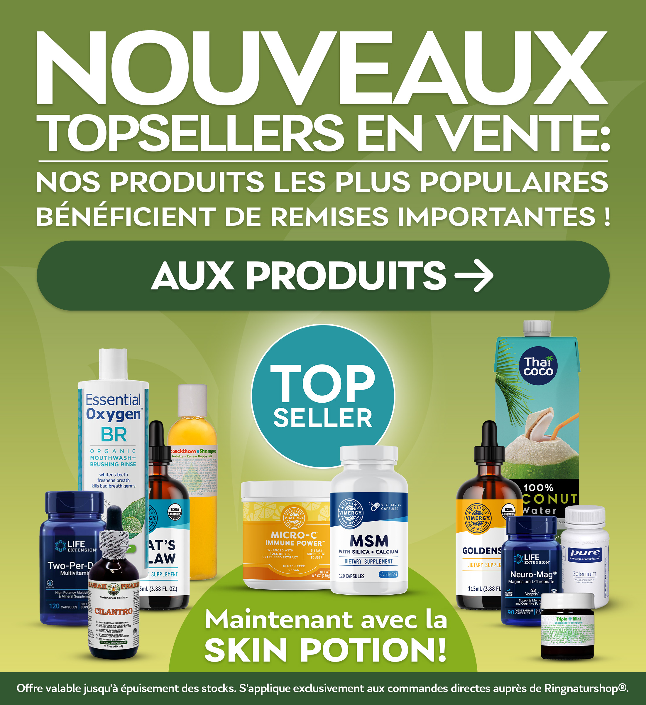 Topseller Aktion 2026 + Skin Potion Slider Mobile FR
